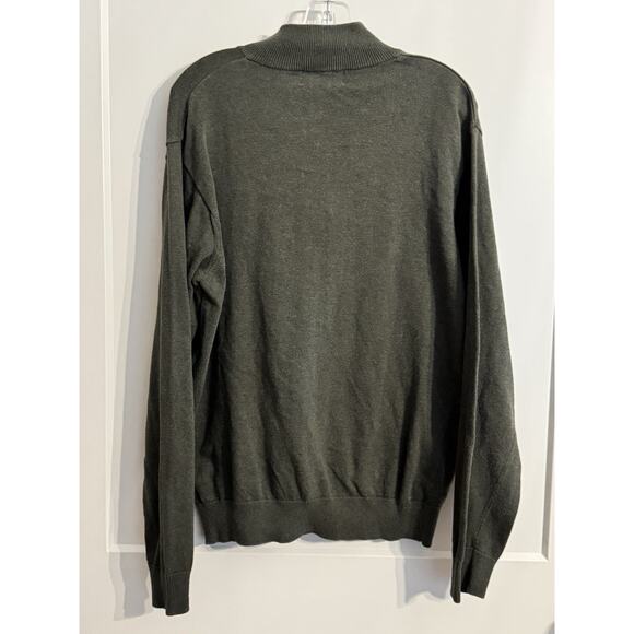 Men’s Southern Point Co. Green The Hayward Zip Pullover Sweater Sz M Preppy Gorp - Picture 4 of 9
